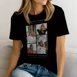 Minimalistische Fotocollage Ter Herinnering Aan T-shirt