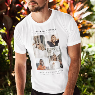 Minimalistische Fotocollage Ter Herinnering Aan T-shirt