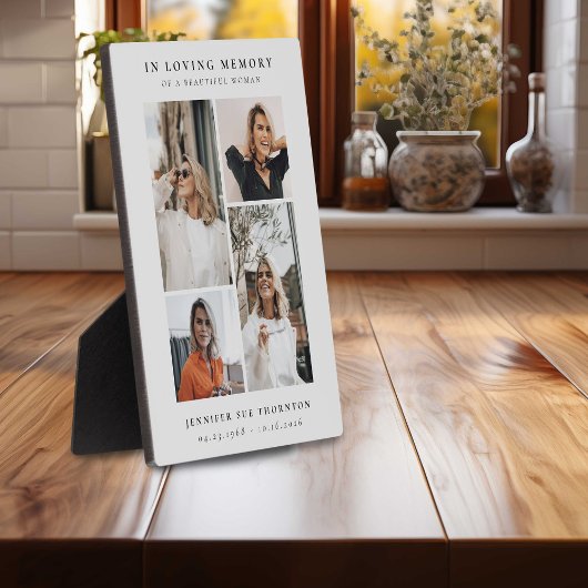 Minimalistische Fotocollage Ter Herinnering Fotoplaat