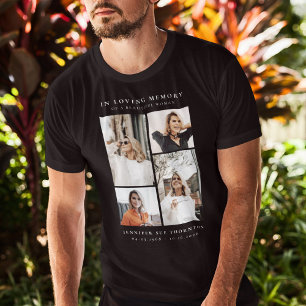 Minimalistische Fotocollage Ter Herinnering T-shirt