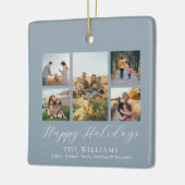 Minimalistische fotocollage van de scriptfamilie keramisch ornament (Links)