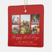 Minimalistische fotocollage van de scriptfamilie keramisch ornament (Links)