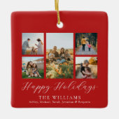 Minimalistische fotocollage van de scriptfamilie keramisch ornament (Voorkant)