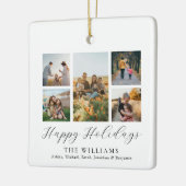 Minimalistische fotocollage van de scriptfamilie keramisch ornament (Links)