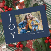 Minimalistische fotofreude feestdagenkaart