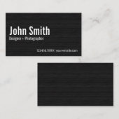 Minimalistische fotograaf Donk Wood Visitekaartje (Voorkant / Achterkant)