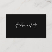 Minimalistische fotograaf Modern Black and White Visitekaartje (Voorkant)