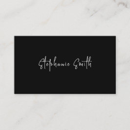 Minimalistische fotograaf Modern Black and White Visitekaartje