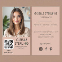 Minimalistische Fotograaf QR Code Social Media