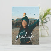 Minimalistische fotograafpartij kaart (Staand voorkant)