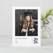 Minimalistische fotograafpartij kaart (Staand voorkant)