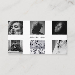 Minimalistische fotografie collage gepersonaliseer visitekaartje