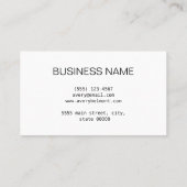 Minimalistische fotografie collage gepersonaliseer visitekaartje (Achterkant)