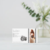 Minimalistische fotografie fotograaf foto visitekaartje (Staand voorkant)