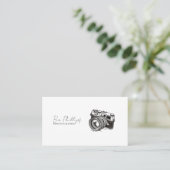 Minimalistische fotografie fotograaf foto visitekaartje (Staand voorkant)