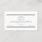 Minimalistische fotografie fotograaf foto visitekaartje (Achterkant)