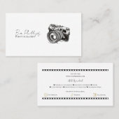 Minimalistische fotografie fotograaf foto visitekaartje (Voorkant / Achterkant)