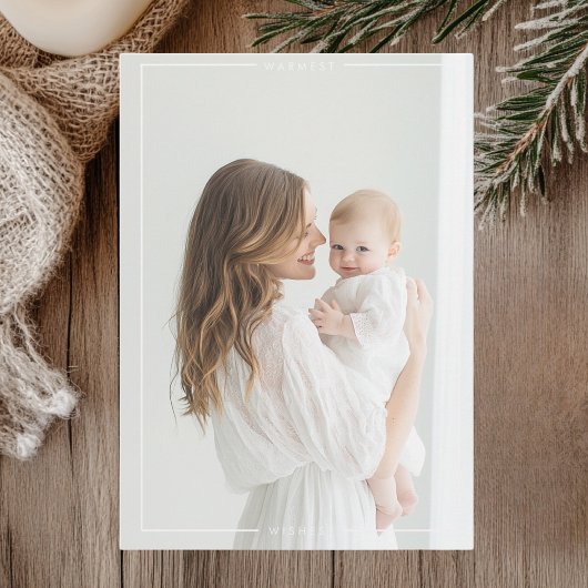 Minimalistische fotokaart | Eenvoudig en elegant Kaart