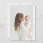 Minimalistische fotokaart | Eenvoudig en elegant Kaart (Voorkant)