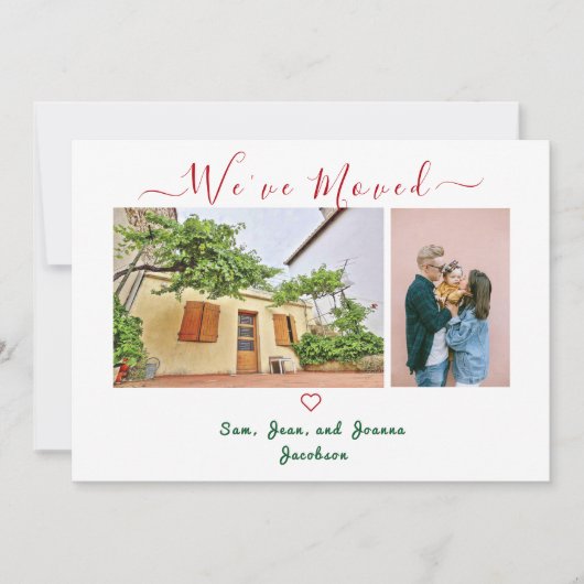 Minimalistische foto's Moderne Typografie We hebbe Aankondiging (Voorkant)