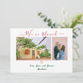 Minimalistische foto's Moderne Typografie We hebbe Aankondiging (Staand voorkant)