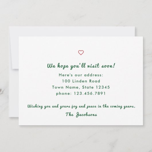 Minimalistische foto's Moderne Typografie We hebbe Aankondiging (Achterkant)