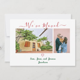 Minimalistische foto's Moderne Typografie We hebbe Aankondiging