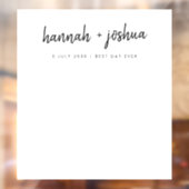 Minimalistische foto's op eenvoudige bruiloft op e raamsticker (Vel 2)