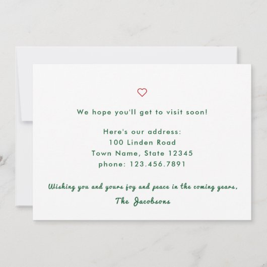 Minimalistische foto's We hebben bewegende aankond Aankondiging (Achterkant)