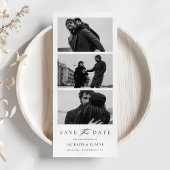 Minimalistische fotostrip save the date