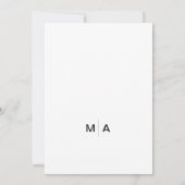 Minimalistische fototrouhuwelijk rugzakreiziger fi save the date (Achterkant)