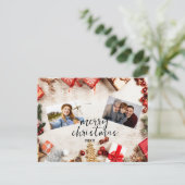 Minimalistische fotovakantiecaarten - ! feestdagenkaart (Staand voorkant)