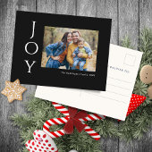 Minimalistische fotovreugde feestdagenkaart