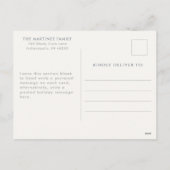 Minimalistische fotovreugde feestdagenkaart (Achterkant)