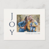 Minimalistische fotovreugde feestdagenkaart (Voorkant)