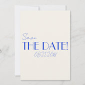 Minimalistische Franse grillige heldere retro brui Save The Date (Voorkant)