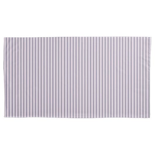 Minimalistische Franse Lila Paarse verticale stree Kussensloop (Voorkant-Links)