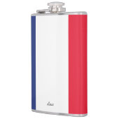 Minimalistische Franse vlag Heupfles (Links)