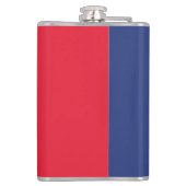 Minimalistische Franse vlag Heupfles (Achterkant)