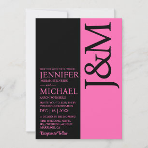 Minimalistische Fuchsia QR-code op de achterkant T Kaart