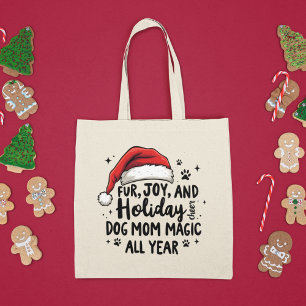 Minimalistische Fun Christmas Pet & Typografie Hon Tote Bag