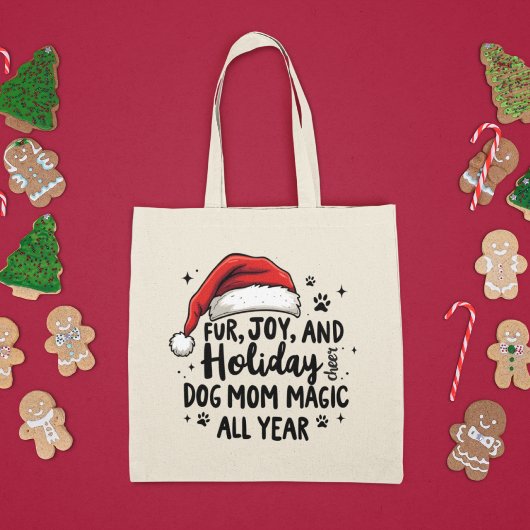 Minimalistische Fun Christmas Pet & Typografie Hon Tote Bag