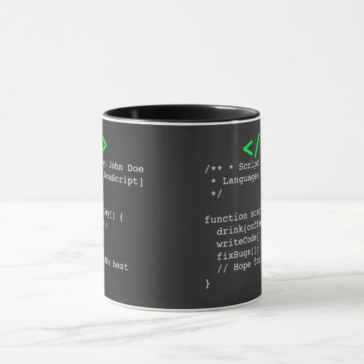 Minimalistische functie startDay() Ontwikkelaar Gr Mok (Midden)