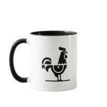 Minimalistische Galo de Barcelos Mok – Portugese H