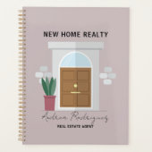 Minimalistische gastvrije voordeur makelaar planner (Voorkant)