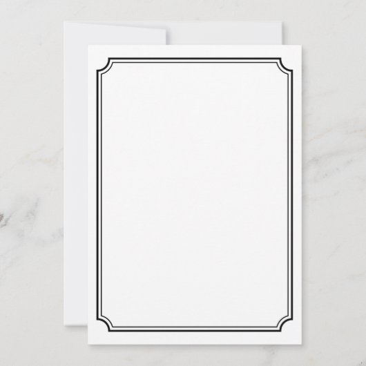 Minimalistische Gay Bruiloft Twee glazen Classic I Kaart (Achterkant)