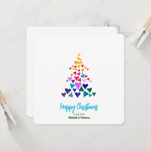 Minimalistische Gay Kerstmis (Voorkant / Achterkant in situ)