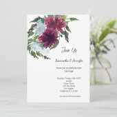 Minimalistische Gay LGBGQ QR Code Bloemen Bruiloft Kaart (Staand voorkant)