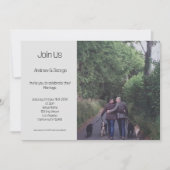 Minimalistische Gay LGBGQ QR Code Grijs Bruiloft Kaart (Voorkant)