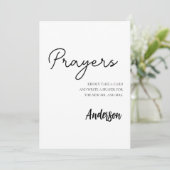 Minimalistische gebeden voor bruid en bruidegom te kaart (Staand voorkant)